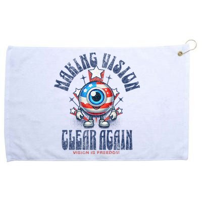Making Vision Clear Again Funny Eye Grommeted Golf Towel