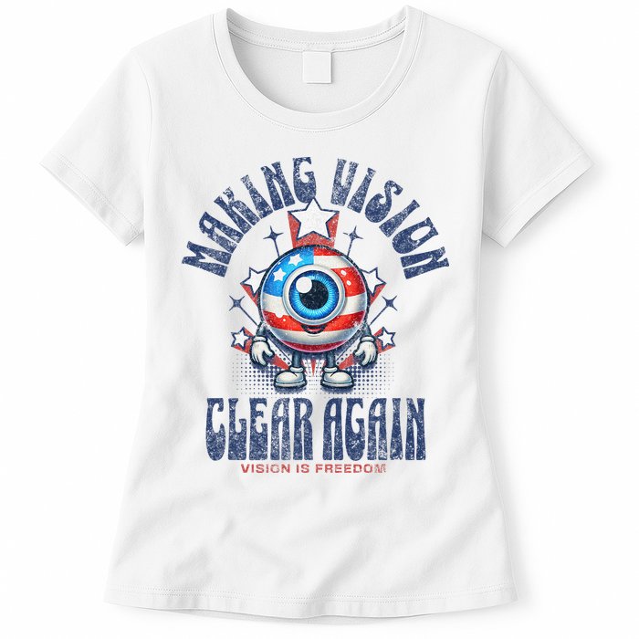 Making Vision Clear Again Funny Eye Womens T-Shirt