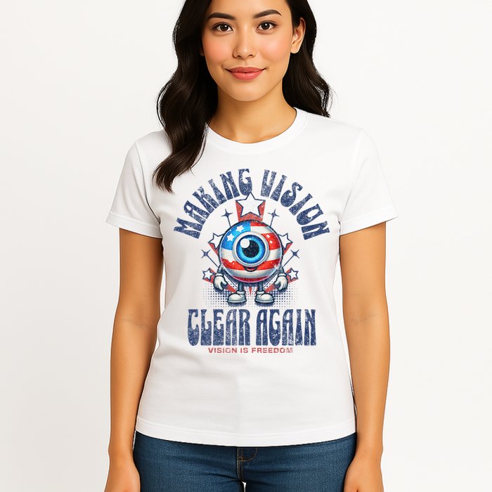 Making Vision Clear Again Funny Eye Womens T-Shirt
