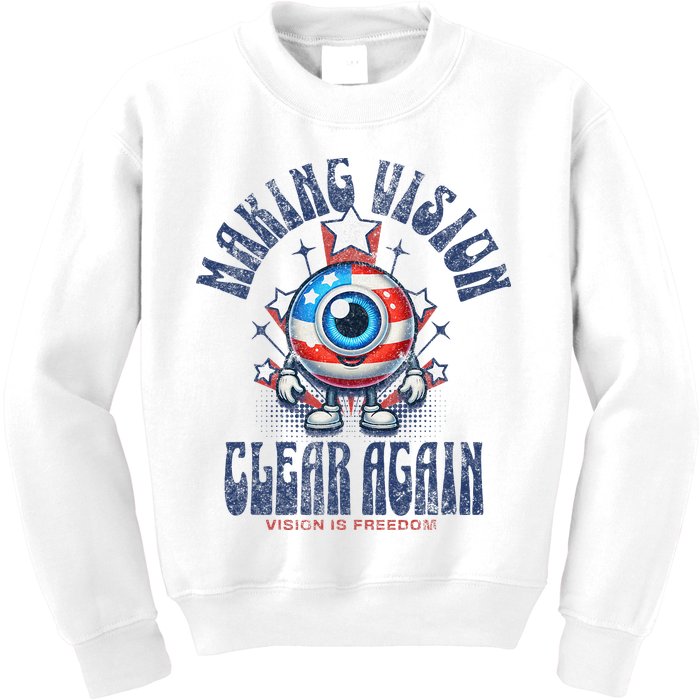 Making Vision Clear Again Funny Eye Kids Sweatshirt
