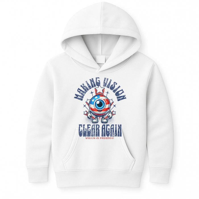 Making Vision Clear Again Funny Eye Kids Hoodie