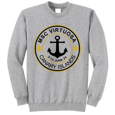 Msc Virtuosa Cruise Sailing Tall Sweatshirt