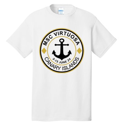 Msc Virtuosa Cruise Sailing Tall T-Shirt