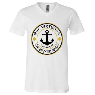 Msc Virtuosa Cruise Sailing V-Neck T-Shirt