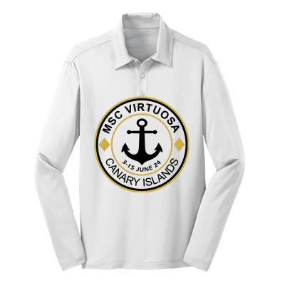 Msc Virtuosa Cruise Sailing Silk Touch Performance Long Sleeve Polo