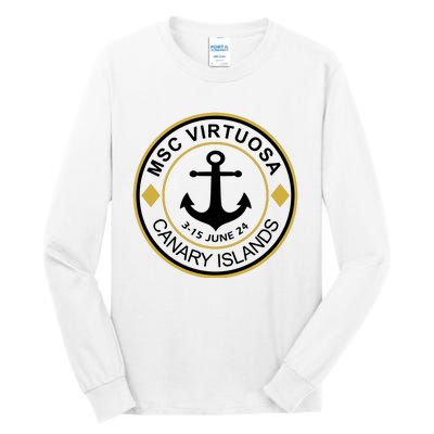 Msc Virtuosa Cruise Sailing Tall Long Sleeve T-Shirt