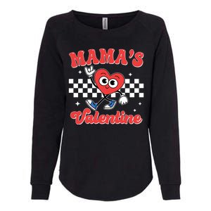 Mamas Valentine Cute Heart Retro Gift Womens California Wash Sweatshirt