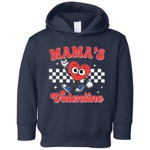 Mamas Valentine Cute Heart Retro Gift Toddler Hoodie