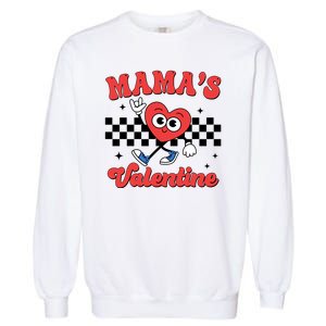 Mamas Valentine Cute Heart Retro Gift Garment-Dyed Sweatshirt