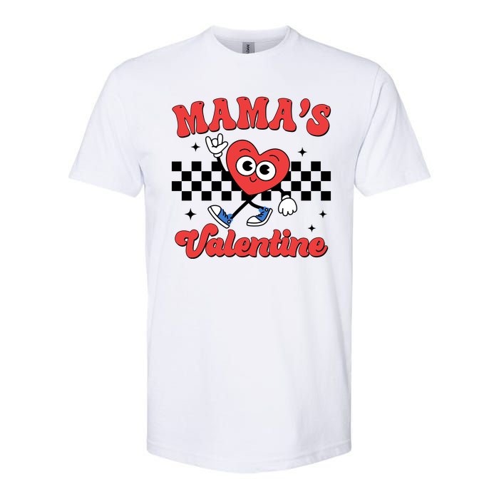 Mamas Valentine Cute Heart Retro Gift Softstyle CVC T-Shirt