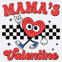 Mamas Valentine Cute Heart Retro Gift Cooling Performance Crew T-Shirt
