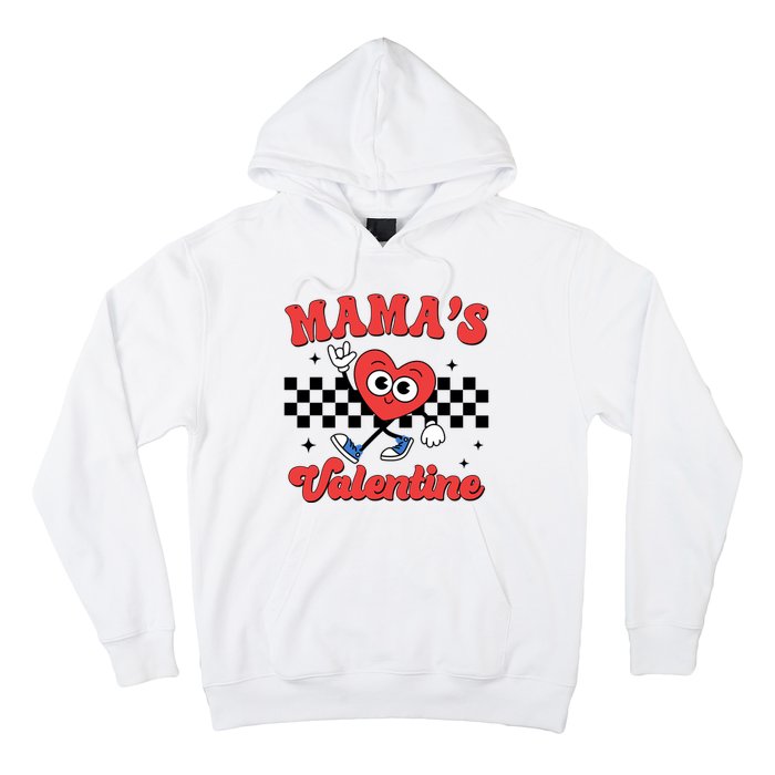 Mamas Valentine Cute Heart Retro Gift Hoodie