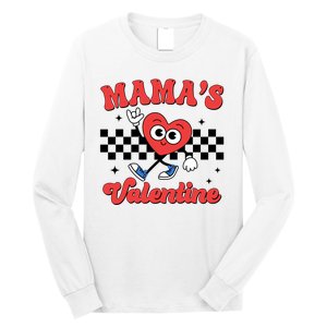 Mamas Valentine Cute Heart Retro Gift Long Sleeve Shirt