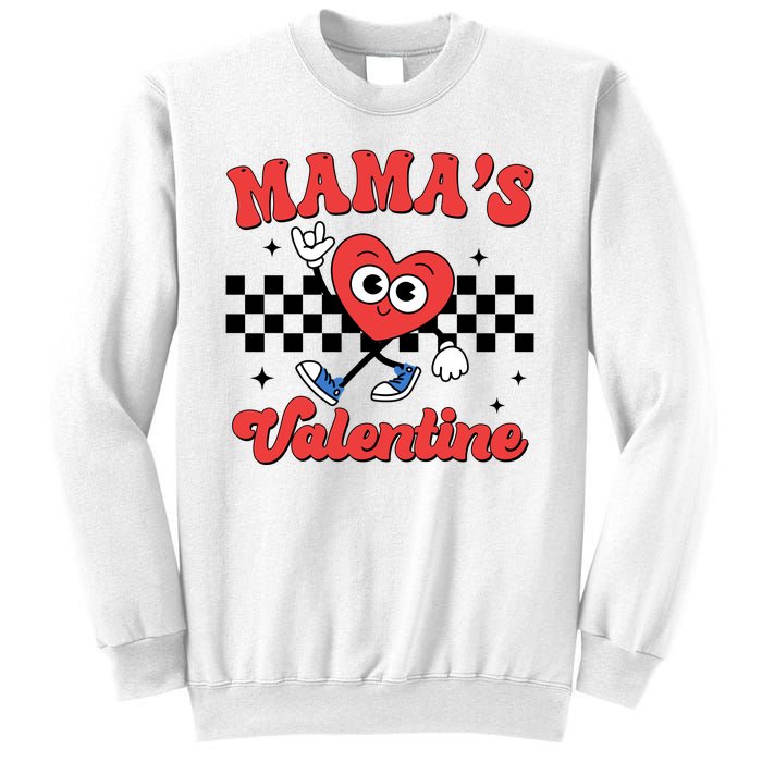 Mamas Valentine Cute Heart Retro Gift Sweatshirt