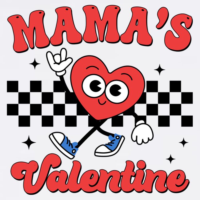 Mamas Valentine Cute Heart Retro Gift Adult Drive Performance Visor