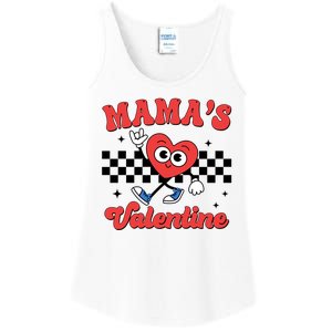 Mamas Valentine Cute Heart Retro Gift Ladies Essential Tank