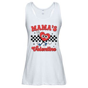 Mamas Valentine Cute Heart Retro Gift Ladies Essential Flowy Tank