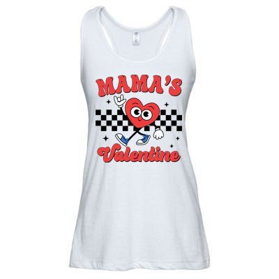 Mamas Valentine Cute Heart Retro Gift Ladies Essential Flowy Tank