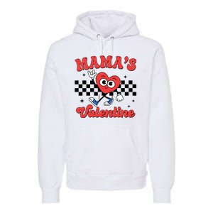 Mamas Valentine Cute Heart Retro Gift Premium Hoodie