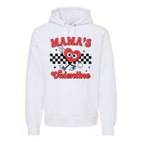 Mamas Valentine Cute Heart Retro Gift Premium Hoodie