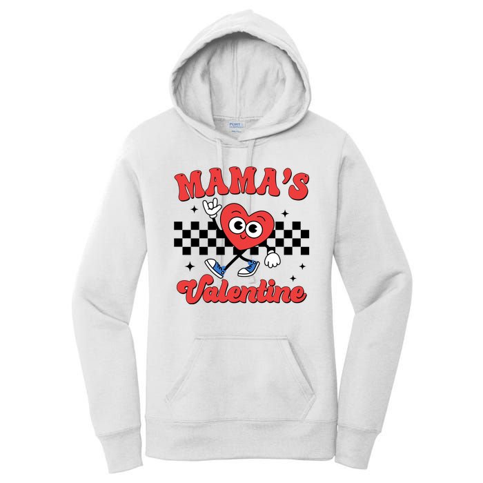 Mamas Valentine Cute Heart Retro Gift Women's Pullover Hoodie