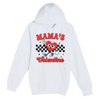 Mamas Valentine Cute Heart Retro Gift Premium Pullover Hoodie