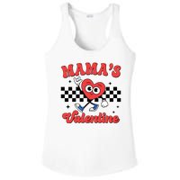 Mamas Valentine Cute Heart Retro Gift Ladies PosiCharge Competitor Racerback Tank