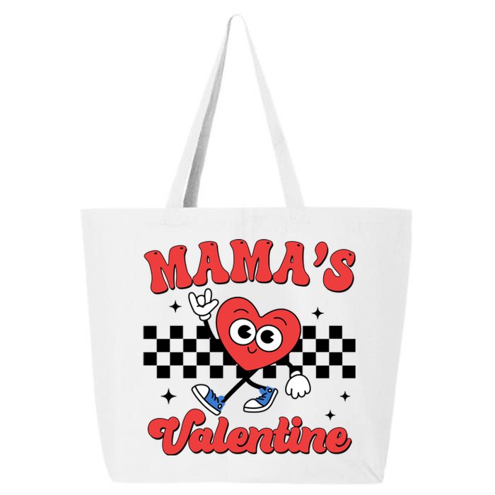 Mamas Valentine Cute Heart Retro Gift 25L Jumbo Tote