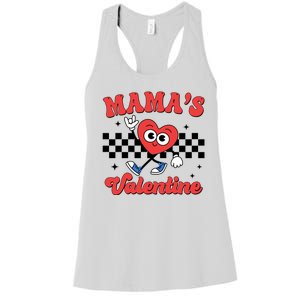 Mamas Valentine Cute Heart Retro Gift Women's Racerback Tank