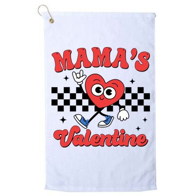 Mamas Valentine Cute Heart Retro Gift Golf Towel
