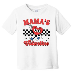 Mamas Valentine Cute Heart Retro Gift Toddler T-Shirt