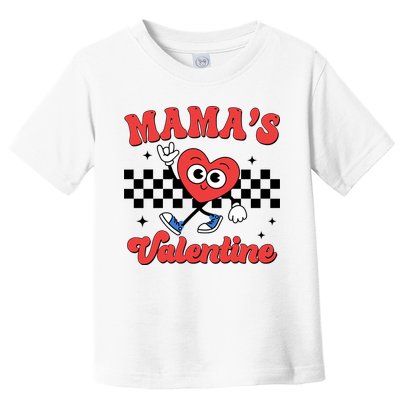 Mamas Valentine Cute Heart Retro Gift Toddler T-Shirt