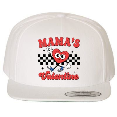 Mamas Valentine Cute Heart Retro Gift Wool Snapback Cap