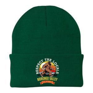 Morongo Valley California Respect The Locals Retro Bigfoot Knit Cap Winter Beanie