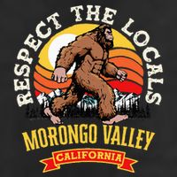Morongo Valley California Respect The Locals Retro Bigfoot Beanie