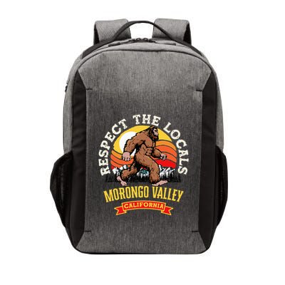 Morongo Valley California Respect The Locals Retro Bigfoot Vector Backpack