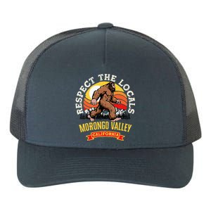 Morongo Valley California Respect The Locals Retro Bigfoot Yupoong Adult 5-Panel Trucker Hat