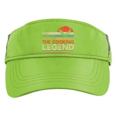 Men Vintage Cooking Dad The Man The Myth The Legend Chef Gift Adult Drive Performance Visor