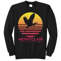 Montclair Virginia Distressed Retro Sunset Heron Sweatshirt