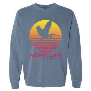 Montclair Virginia Distressed Retro Sunset Heron Garment-Dyed Sweatshirt