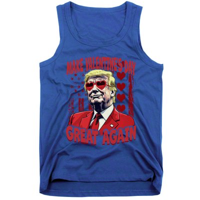 Make Valentines Day Great Again U S Flag Trump Valentines Gift Tank Top