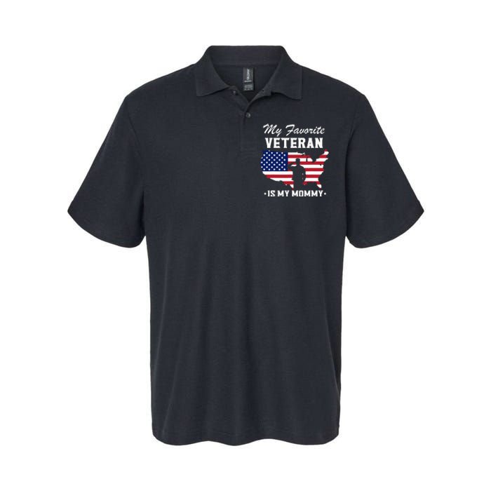 Mom Veterans Day My Favorite Veteran Is My Mommy Softstyle Adult Sport Polo