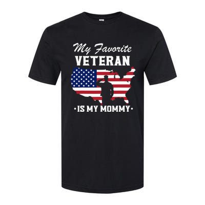 Mom Veterans Day My Favorite Veteran Is My Mommy Softstyle CVC T-Shirt