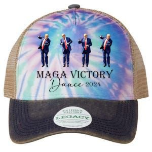 Maga Victory Dance Trump 2024 47th President Legacy Tie Dye Trucker Hat