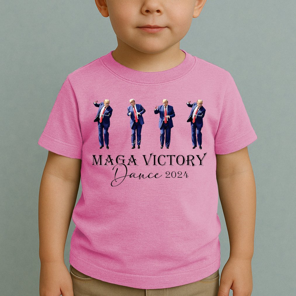 Maga Victory Dance Trump 2024 47th President Toddler T-Shirt