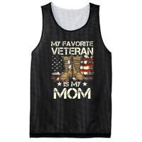 Mother Veterans Day My Favorite Veteran Is My Mom Proud Son Mesh Reversible Basketball Jersey Tank