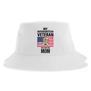 Mother Veterans Day My Favorite Veteran Is My Mom Proud Son Sustainable Bucket Hat