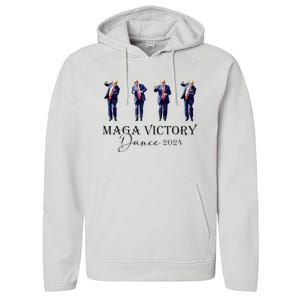 Maga Victory Dance Trump 2024 47th President Performance Fleece Hoodie