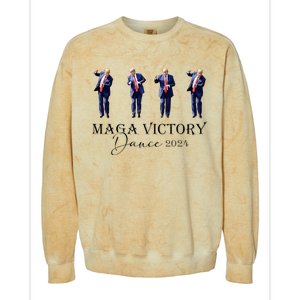 Maga Victory Dance Trump 2024 47th President Colorblast Crewneck Sweatshirt