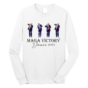 Maga Victory Dance Trump 2024 47th President Long Sleeve Shirt